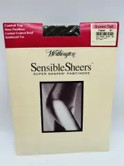 Vintage Worthington Sensible Sheers PANTYHOSE Queen Tall Taupe Control Top