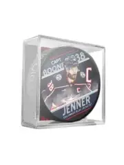 2024 Columbus Blue Jackets Captain Boone Jenner Souvenir Hockey Puck W/Cube