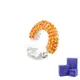 SWAROVSKI Tigris 璀璨橙水晶銀色耳骨夾式單邊耳環