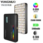 YONGNUO YN120 RGB LED Video Light 2500K-9900K Photography Light 3000mAh Studio