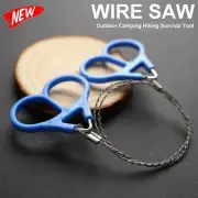 Upto 4x Wire Saw Stainless Steel Pocket Chainsaw Mini Cable Survival Camping