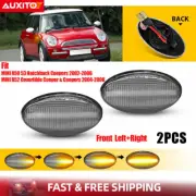 2x Clear LED Side Marker Light Dynamic Amber For Mini Cooper R50 R53 2002-2006 (for: Mini)