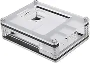 Acrylic Case for Raspberry Pi 4 Model B - 9 Layers Acrylic Case Kit - with Cooling Fan and Mesh Cover - Strong and (Housing+Fan+Grille)