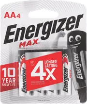 Energizer Maxx AA Batteries 4 Pack