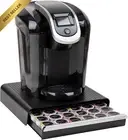 Single Serve Coffee Drawer 36 Pods Countertop Black