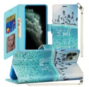 Fashion Wristlet Wallet Case with Strap Live Life for Apple iPhone 11 Pro Max