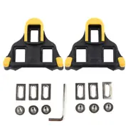 Catzon Bike Cleats for Shimano SPD SL Road Bike Pedals Shoes 6 Degree Floating-Yellow