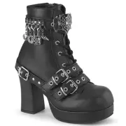 Demonia Gothika-66 Goth Punk Witch Chunky Heel Platform Boots
