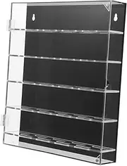 HOUDERCO Wall Mounted Coin Display Case Elegant Acrylic Collection Holder for Race Medals Challenge Coins Compact Design for Home Office Stylish Display Box