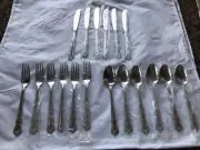 Lot of 18 Pieces Mount Fugi Mt Fugi MTF4 Flatware Spoons/Knives/Forks