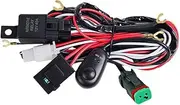 LIGHTFOX DT Wiring Loom Harness Kit Fuse Relay Switch LED Work Driving Light Bar 1 Year Warranty