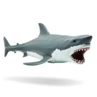 在飛比找樂天市場購物網優惠-recur重現 大白鯊軟膠模型超大鯊魚仿真海洋系列動物玩具兒