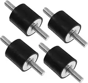 LIFKOME 4Pcs Vibration Rubber Mounts Shocks Absorber for Motor Generator Compressor Silent Block Isolators Threaded Design for Enhanced Noise Reduction and Vibration