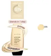 Avon Perfect Wear ExtraLasting Liquid Foundation CREAM 1 oz NOS 12 hr Flawless