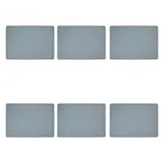 6x Maxwell and Williams Table Accents Textured Placemat 43x30cm - Dusty Blue