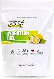 Hydration Fuel - Advanced Electrolyte Formula + BCAA's - Gluten Free - Sustained Energy and Muscle Recovery - (Lemon Lime) (1 Pound) (10 Servings)