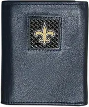 NFL New Orleans Saints Gridiron Leather Tri-Fold Wallet