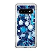 Pelican Adventurer Galaxy S10 Skins Decals Mixed Blue Bubbles Glass
