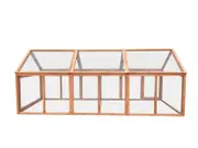 250 CM Large Chicken Coop Run Guinea Pig Cage Villa Extension Rabbit Hutch House Pen