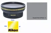 72MM HD FISHEYE LENS + MACRO LENS FOR NIKON Z7 MIRRORLESS DSLR WITH 24-70 LENS