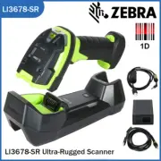 Zebra LI3678-SR Wireless Bluetooth USB Barcode Scanner Reader 1D Bar Code Reader