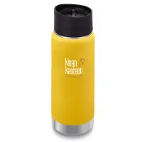 在飛比找博客來優惠-美國Klean Kanteen寬口保溫鋼瓶473ml萊姆黃
