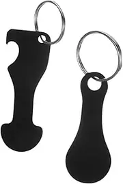 [SAFIGLE] 2pcs Shopping Trolley Tokens Key Ring Durable Keychain for Shopping Carts Compact Utility Cart Token Stylish and Practical Key Holder for Everyday Use