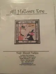 All Hallows Eve Crosstitch Kit Material Thread Beads Included. Halloween