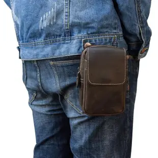 【MoonDy】包包 腰包 男生包包 手機包 鑰匙包 手機腰包 小包包男 腰掛包 復古包包 真皮腰包 牛皮包包