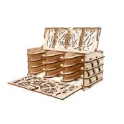 77pc Ugears Card Holder Mechanical DIY Kit Wooden 3D Puzzle/Model Kids Gift Set