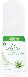 Grahams Natural Aloe Mineral Deodorant Roll On 65 ml,, Aloe 65 milliliters