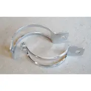 [Paaschburg & Wunderlich GmbH] Indicator clamp, two-piece, chrome-plated, pipe mounting 39-42mm, silver