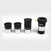 1.25 Inch Plossl Eyepiece 4+10+25mm + 2X Barlow Lens Kit Telescope Accessory