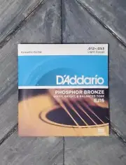 D'Addario EJ16 Phosphor Bronze Light Gauge Acoustic Guitar Strings
