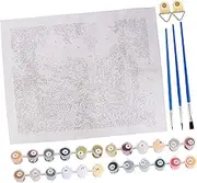BEBEMOKO DIY Digital Painting Kit Manor Goddess Pattern Frameless Canvas Art for Home Decor for Beginners with Detailed Instructions