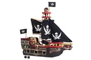 Le Toy Van Barbarossa Pirate Ship Set Premium Wooden Toys for Kids Ages 3 years Up