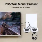 Wall Mount Bracket Charging Dock Stand Earphone Hook For PS5 / Slim Disc Digital