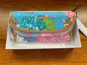 Dooney & Bourke Hydrangea Monogram Continental Clutch Blue Color