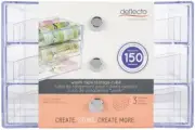 Deflecto Washi Tape Storage Cube-Clear, 10"Wx7"Hx6.8"D (Pack of 1)