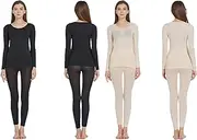 [QQLADY] Seamless Elastic Thermal Inner Wear, women's seamless thermal underwear,New Thermal Underwear Top Bottom Set