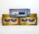 Ioni 3D Faux Mink Lashes XL Wispy Full Dramatic Set of Two & Lash Glue