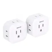 Multi Plug Outlet Extender 2 Pack, Wall Outlet Splitter with 5 Wall Outlets, ...