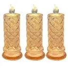 LED Candle Lights, Rose Pattern Projection, Simulated Flameless Candle3077