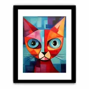 Red Cat Framed print Art Poster