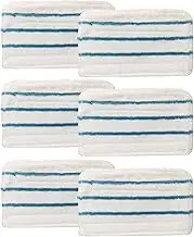 6 Packs Replacement Mop Pads Compatible with Black & Decker Steam Mop SM1600 SM1610 SMP20 Series HSMC1361SGP BDH1855SM, Microfiber Reusable Washable Mop Pads for Floor Cleaning