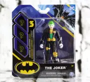 DC The Joker Black Suit 4" Action Figure 3 Surprise Accessories