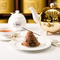 在飛比找momo購物網優惠-【TWG Tea】波本香草紅茶佐栗子蒙布朗小蛋糕 提貨券