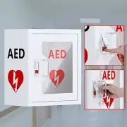 AED Defibrillator Wall Mounted Cabinet Metal Storage Cabinet with Snap Lock