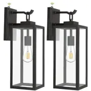 hykolity Large Size Dusk to Dawn Outdoor Wall Lanterns, 18 Inch Outdoor Wall ...