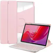 For Lenovo Tab M11 (xiaoxin Pad 11 2024) Case Pu+acrylic Tablet Stand Cover With Bluetooth Keyboard Pink Style F Lenovo Tab M11 (Xiaoxi